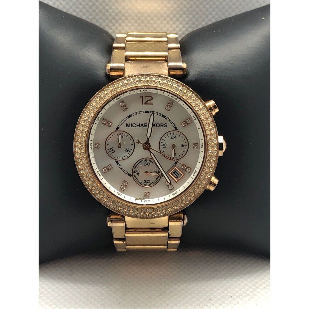 Michael Kors MK5491 Women Stainless Steel Mother of Pearl Dial Wrist Watch BP508